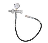 Estación de llenado Adaptador de Carga Premium Aleación de Acero Inoxidable Aleación de Aluminio Scuba Buceo Adaptador con medidor de presión Luminoso para la Botella de Bucle