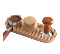 Estación de manipulación de café, soporte para manipulación de café,Soporte de de madera - Estación de apisonamiento de expreso con fondo antideslizante, soporte de madera para manip