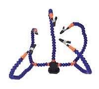 Estación de Manos de Ayuda para Soldar, Herramienta de Soporte de PCB, Herramienta de Soldadura Flexible de Tercera Mano para Taller de Manualidades, 5 Garras(Azul)