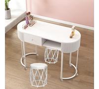 Estación de Mesa de manicura Elegante Funcional, Nail Tech Nail Salón de Belleza SPA Nail, Profesional Moderno Artista de Madera Hand Nail Desk Workwith Drawers and Ope