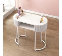 Estación de Mesa de manicura Moderna Profesional con cajones estantes Abiertos Ruedas con Cerradura y Tapa de Vidrio para salón de Belleza SPA Trabajo Manual de Artista de Madera