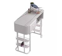 Estación de Mesa de manicura Moderna, Transparente, Clavo de Vidrio Templado para manicurista, Cabina de Trabajo Profesional de salón de uñas, técnico de pedicura, salón de Belleza, B, 120Cm