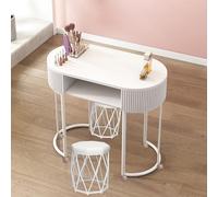 Estación de Mesa de manicura Profesional Nail Tech con cajones y estantes Ruedas con Cerradura y Tapa de Vidrio Escritorio de uñas de Madera Moderno para salón de Belleza SPA