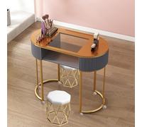 Estación de Mesa de manicura Tecnología de uñas Moderna con cajones con Cerradura y Tapa de Vidrio Escritorio de uñas de Madera Profesional para salón de Belleza SPA Artista Trabajo Manual