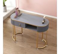 Estación de Mesa de manicura Tecnología de uñas Moderna con cajones con Cerradura y Tapa de Vidrio Escritorio de uñas de Madera Profesional para salón de Belleza SPA