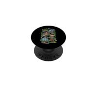 Estación de policía City Playmat Dad Back Kids PopSockets PopGrip Adhesivo