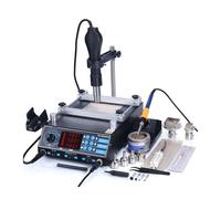 Estación de precalentamiento, Estación de precalentamiento 853AAA 1200 W, precalentador PCB, estación soldadura, retrabajo BGA, soldador, pistola calor para reparación de soldadura