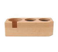 Estación de prensado de madera de haya con almohadilla antideslizante, soporte de madera para el pisapapeles de café de 51 mm, 54 mm y 58 mm y para los pisapapeles, accesorio (Diámetro pequeño: 28