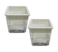 Estación de propagación de plantas genérica | 3.27In Layered Soil-Free Hydroponic Planter Set | ABS Semi-Hydro Containers for Cuttings Seedlings African Violets Desk Balcony Windowsill Garden Decor