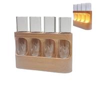 Estación de Propagación de Plantas - Terrario Hidropónico Decorativo con Luces LED | Tubos de Ensayo de Vidrio para Plantas Hidropónicas - Regalo para Todas Las Personas y para Hogar Dormitorio