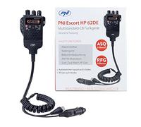 Estación de Radio CB portátil PNI Escort HP 62DE Versión Alemana, multiestándar, 4W, 12V, Am-FM, ASQ Ajustable en 5 Niveles, Ganancia de RF en 9 Niveles, Dual Watch, Scan, Lock