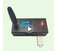 Estación de radio MMDVM mejorada con punto de acceso montado con antena OLED WiFi módem de voz digital P25 DMR YSF Raspbery P Zerow
