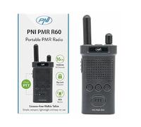 Estación de Radio portátil PNI PMR R60 446MHz, 0.5W, Scan, Bloqueo de Teclas, SOS, Monitor, batería 1200mAh