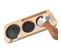 Estación de relleno de café - Soporte de alfombrilla de seguridad para soporte de filtro de 3 agujeros,Herramienta de cocina espresso indispensable para dosificador, dispensador y soporte de filtro de