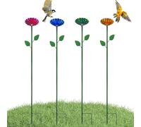 Estación de riego de abejas, 4 piezas, dispensador de agua de con diseño de estacas de metal, accesorios de jardín para decoración de patio delantero, balcón, terraza, patio