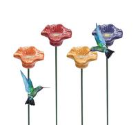 Estación de riego de abejas para jardín, 4 piezas con polinizador de flores | Decoración de patio, baño de mariposa para jardineros, amantes de los animales, césped, patio, patio, balcón, terraza, patio