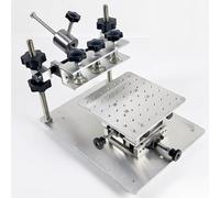 Estación De Serigrafía De 150 X 150 Mm, Mesa De Impresión De Pasta De Soldadura con Malla De Acero SMT, Estación De Serigrafía Manual De Alta Precisión, para Prototipos De PCB De Precisión