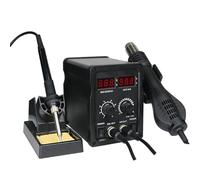 Estación de soldador, mango de calentamiento rápido con función de apagado automático, ideal para reparación y desoldadura, incluye bomba desoldadora