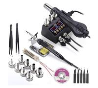 Estación de soldadura 2 en 1 750 W con pantalla digital LCD, estación for reparación teléfonos móviles BGA SMD IC, herramientas 8898(8898 KIT8,110/V)