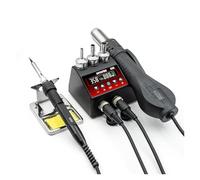 Estación de soldadura 2 en 1 8898Pro 750 W con pantalla LCD, temperatura ajustable, control flujo aire, herramienta retrabajo for BGA SMD IC(110/V)