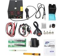 Estación de soldadura 220V 909D+ Boquilla de aire caliente caliente Alimentación USB 220V AC Enchufe UE