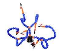 Estación de soldadura, 6 brazos flexibles, soporte de soldador portátil, estación de soldadura con clip de ayuda