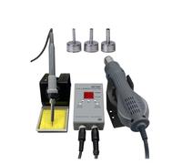 Estación de soldadura, 8878D 2-in-1 Dual Digital Soldering Rework Station with Sleep Stand, 1 Pack