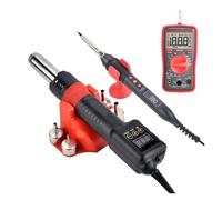 Estación De Soldadura Con Pistola Aire Caliente, Microretrabajo, Secador Pelo Digital LCD For, Calor 750 W, Herramientas Reparación Calentamiento rápido(8208 heat gun4)