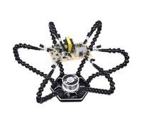 Estación de soldadura con seis brazos flexibles, herramienta de soldadura de base de metal, 6 tornillos de banco de ayuda de soldadura, base de aluminio para soldar