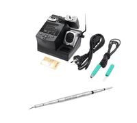 Estación de soldadura de 60 W con control de temperatura, kit de hierro de precisión con pantalla LCD digital, calentamiento rápido para micro soldadura