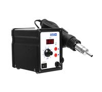 Estación de soldadura de aire caliente, 858D, soldador de aire caliente, 100 ~ 500 °C, 700 W, estación de desoldadura LED digital, indicador de temperatura con 3 boquillas para BGA, SOIC, CHIP, QFP,