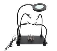 Estación de soldadura de manos helping resistente a altas temperaturas con 6 lupa para proyectos técnicos