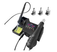 Estación De Soldadura Digital 2 En 1 De 600 W Con Pantalla LCD, Estación De Soldadura, Pistola De Aire Caliente For Reparación De Circuitos Integrados BGA SMD PCB Eficaz Precisión