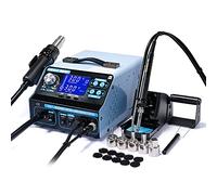 Estación de soldadura digital con pantalla LCD, 100~480, temperatura ajustable, punta de soldador, estación de revisión SMD, estación de aire caliente, estación de desoldador, estación 992DA+ BGA