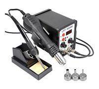 Estación de Soldadura Digital Kit del Soldador Eléctrico Profesiona 80-480°C con Pantalla LED, para Herramienta de Desoldadura BGA IC