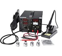 Estacion de soldadura digital SMD Kit del Soldador Eléctrico con pistola de aire 853D