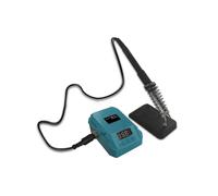 Estación de Soldadura Eléctrica Inalámbrica de 60 W para Soldador Eléctrico Ajustable con Batería para de 18 V y Punta de Soldadura 936
