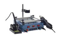 Estación de soldadura, Estación de soldadura 3 en 1 Reparación precalentador pistola calor hierro herramientas reparación teléfonos