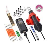 Estación de soldadura micro retrabajo con pistola aire caliente 750 W, 110 V/220 V, secador pelo digital LED for, calor, herramientas reparación(8858A Set 3)