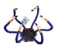 Estación de soldadura Herramienta de la con las manos que ayudan,tercera mano de Pana,base de aluminio antideslizante,construida en bandejas,cubiertas resistentes al calor,360 grados clips giratorios