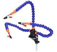 Estación de soldadura para RC FPV Racing Drone - Diseño flexible de 3 brazos con capa de almohadilla antideslizante, ideal para tareas de soldadura complejas, adecuado para modelos de aviones a través