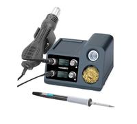 Estación de soldadura, Pinzas De Estación De Soldadura T12, Mango De Chip STM 32, Apagado Automático, Doble Uso, Ahorro De Energía, Herramientas De Soldadura De Reparación Micro Electrónica SMD,Const