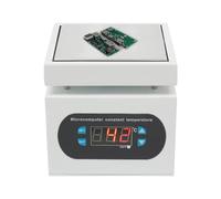 Estación de soldadura, placa calefactora, 350 W, 220 V, microordenador LED, placa calefactora eléctrica, 100 x 100 mm, placa de calefacción electrónica LCD digital, 30°C - 400 °C