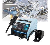 Estación de soldadura profesional 992DA + 4 en 1 con pistola de calor y soldador, pantalla LCD, control de temperatura, para reparación y montaje electrónicos