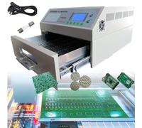 Estación de soldadura profesional de horno de reflujo de escritorio con calentador infrarrojo y circulación de aire caliente para soldadura PCB SMT y prueba