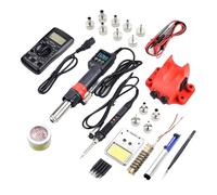 Estación De Soldadura SMD 750 W, Pistola Aire Caliente 2 En 1, Soldador Con Pantalla Digital LCD, For Reparación Circuitos Integrados BGA PCB Calentamiento rápido(Set7)