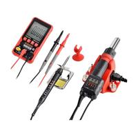 Estación De Soldadura SMD 750 W, Pistola Aire Caliente 2 En 1, Soldador Con Pantalla Digital LCD, For Reparación Circuitos Integrados BGA PCB Calentamiento rápido(Set4)