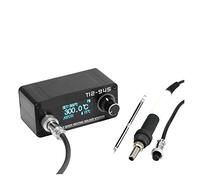 Estación de Soldadura, T12-945 mini Estación de soldadura de hierro electrónico de 1.3 pulgadas Estación digital con punta de hierro de soldadura de 5PIN 907 sin energía(SET4)