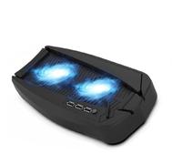 Estación de Soporte de Enfriamiento para Conveniente con Soporte de Ventilador de Enfriamiento HUB para Jugadores Material: ABS (Black)