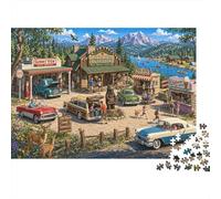 Estación de Suministros del Parque Nacional Puzzle 1000 Piezas Adultos Y Niños,Deco Pared,Regalo Ideal,14 Años+,Premium,Cartón,Rompecabezas,Anti-estrés,Relax,Desafío,Reto,Educativo 38x26cm